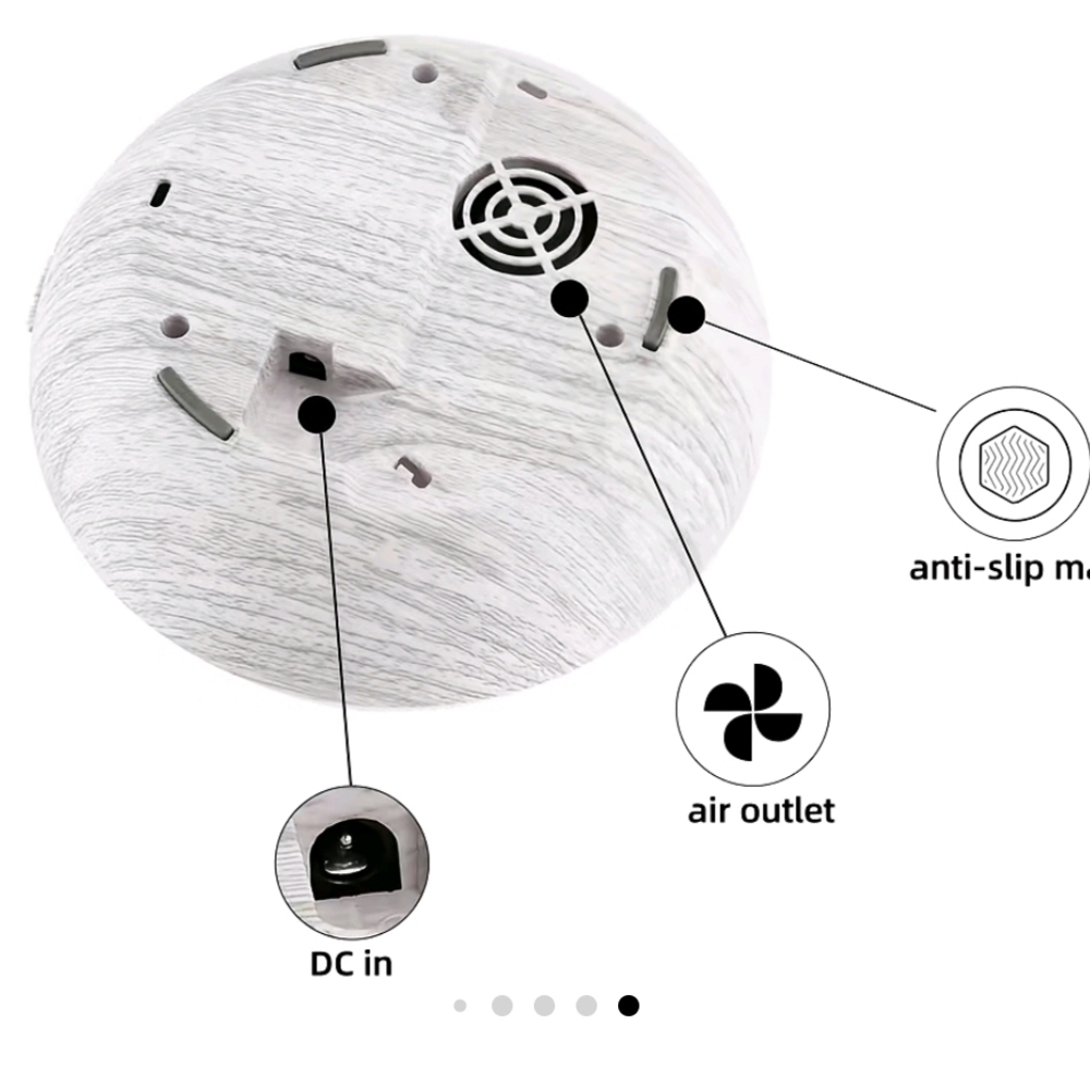 Aromatherapy Diffuser with Remote Control - Silver - Picture 8 of 8